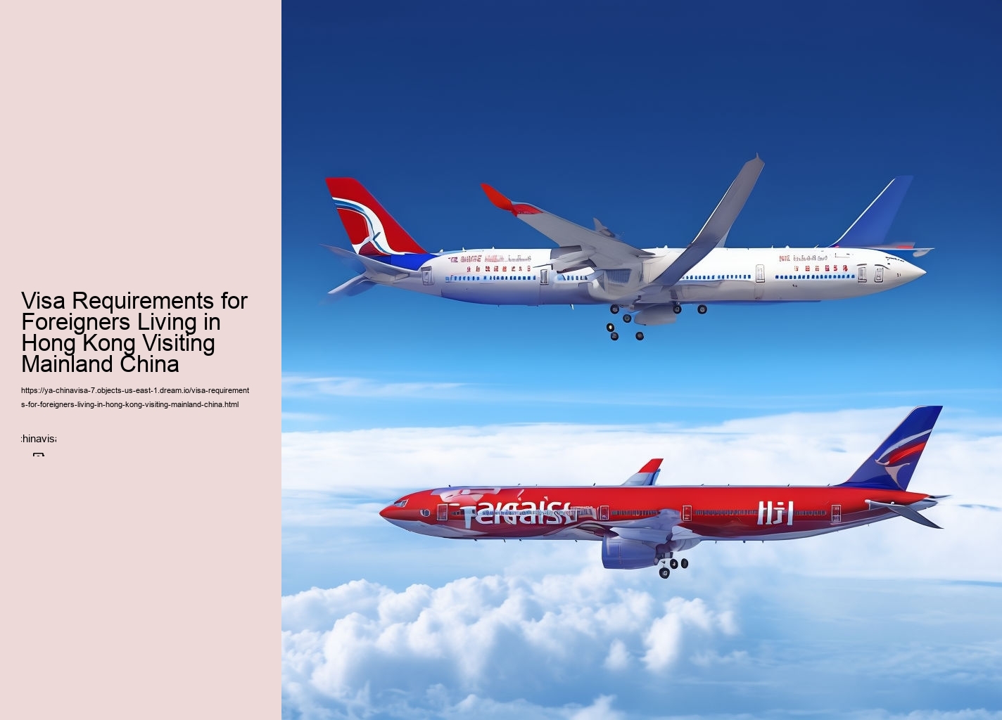 Visa Requirements for Foreigners Living in Hong Kong Visiting Mainland China